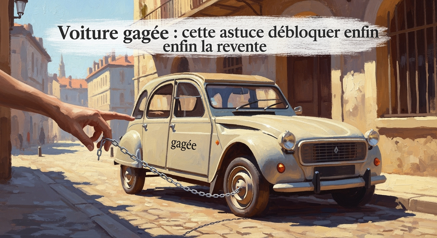 Voiture gagée : cette astuce pour débloquer enfin la revente