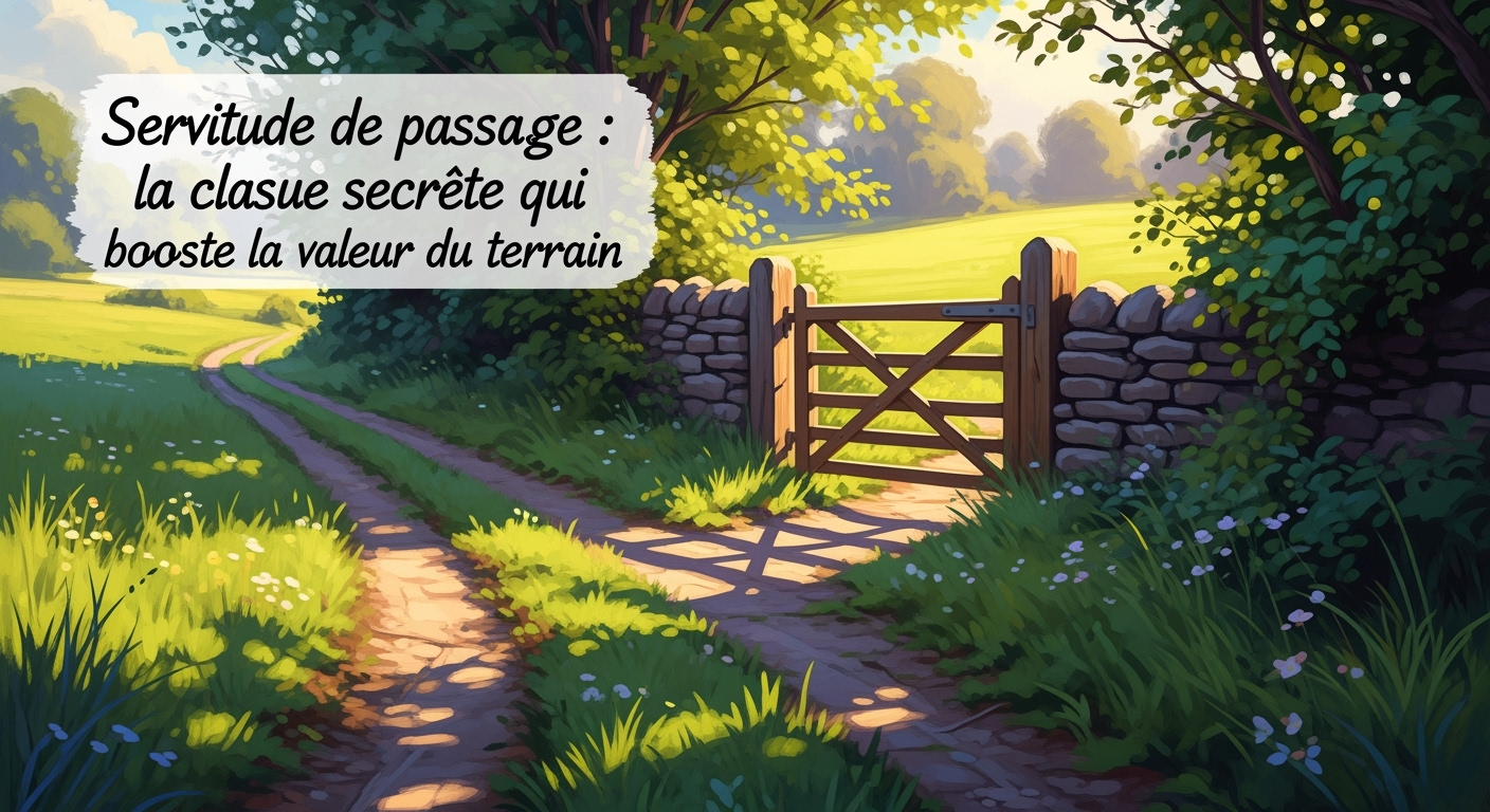 Servitude de passage : la clause secrète qui booste la valeur du terrain