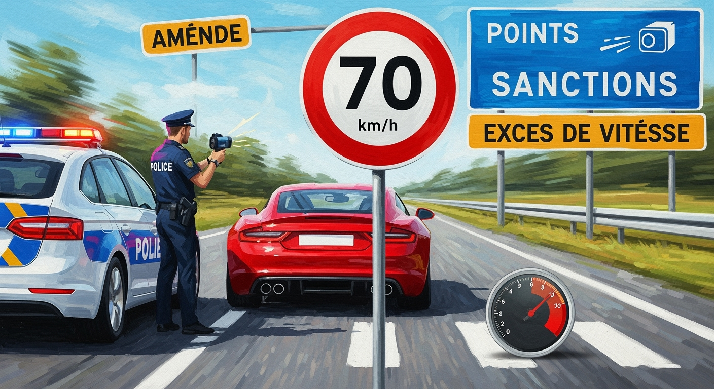 Sanctions pour excès de vitesse : guide complet (amendes, points, etc).
