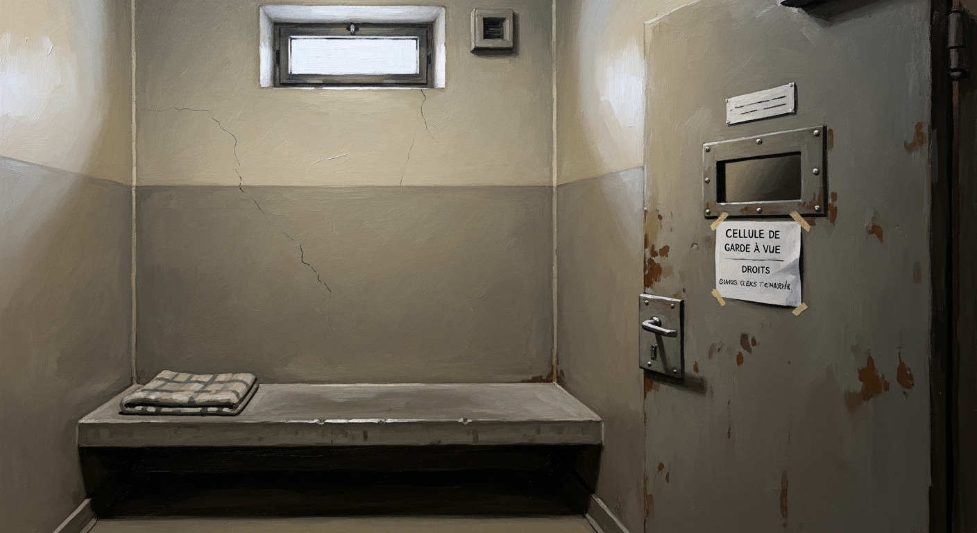 Cellule de garde à vue : conditions et droits