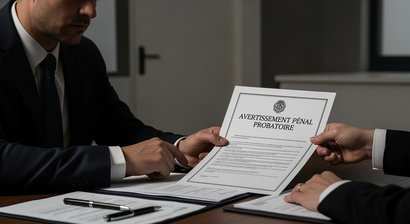 Avertissement pénal probatoire : les étapes à suivre