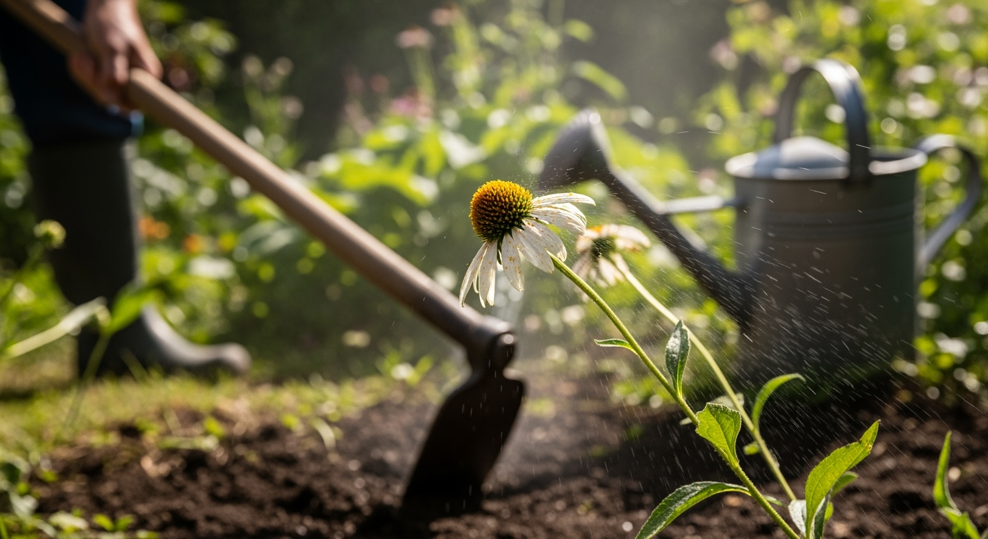 Outils manuels pour le jardinage : la binette