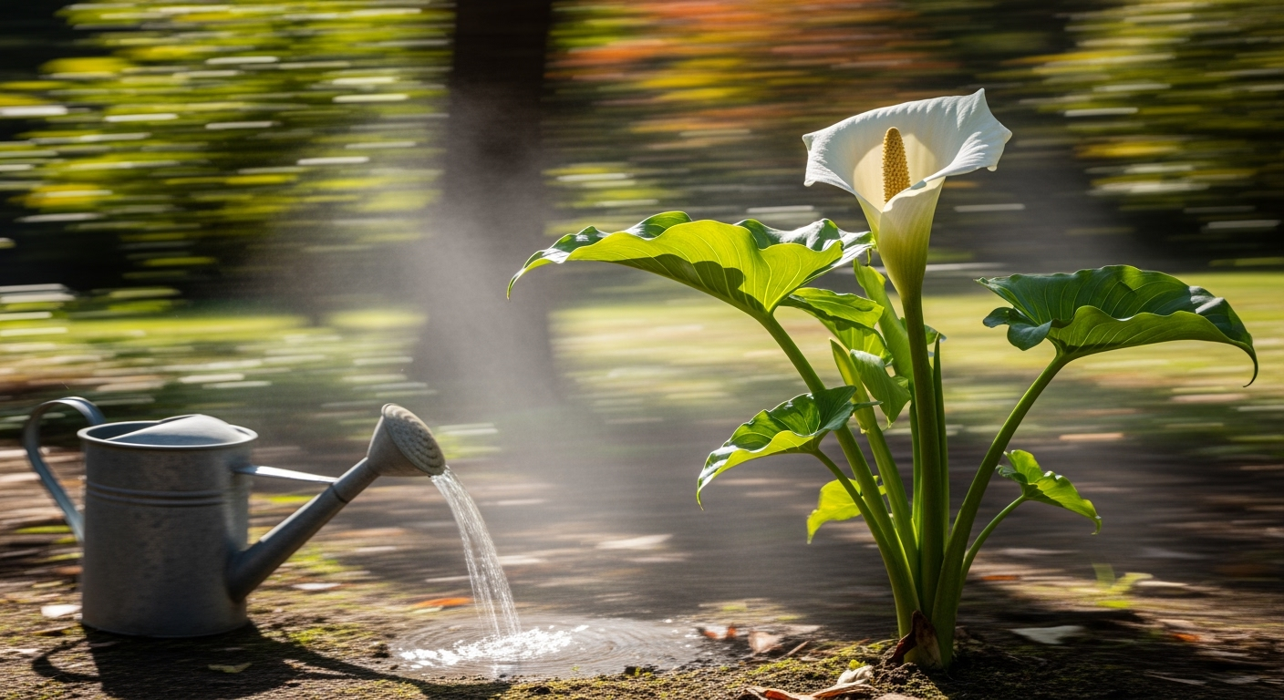 Focus sur l'arum : une plante annuelle d'automne