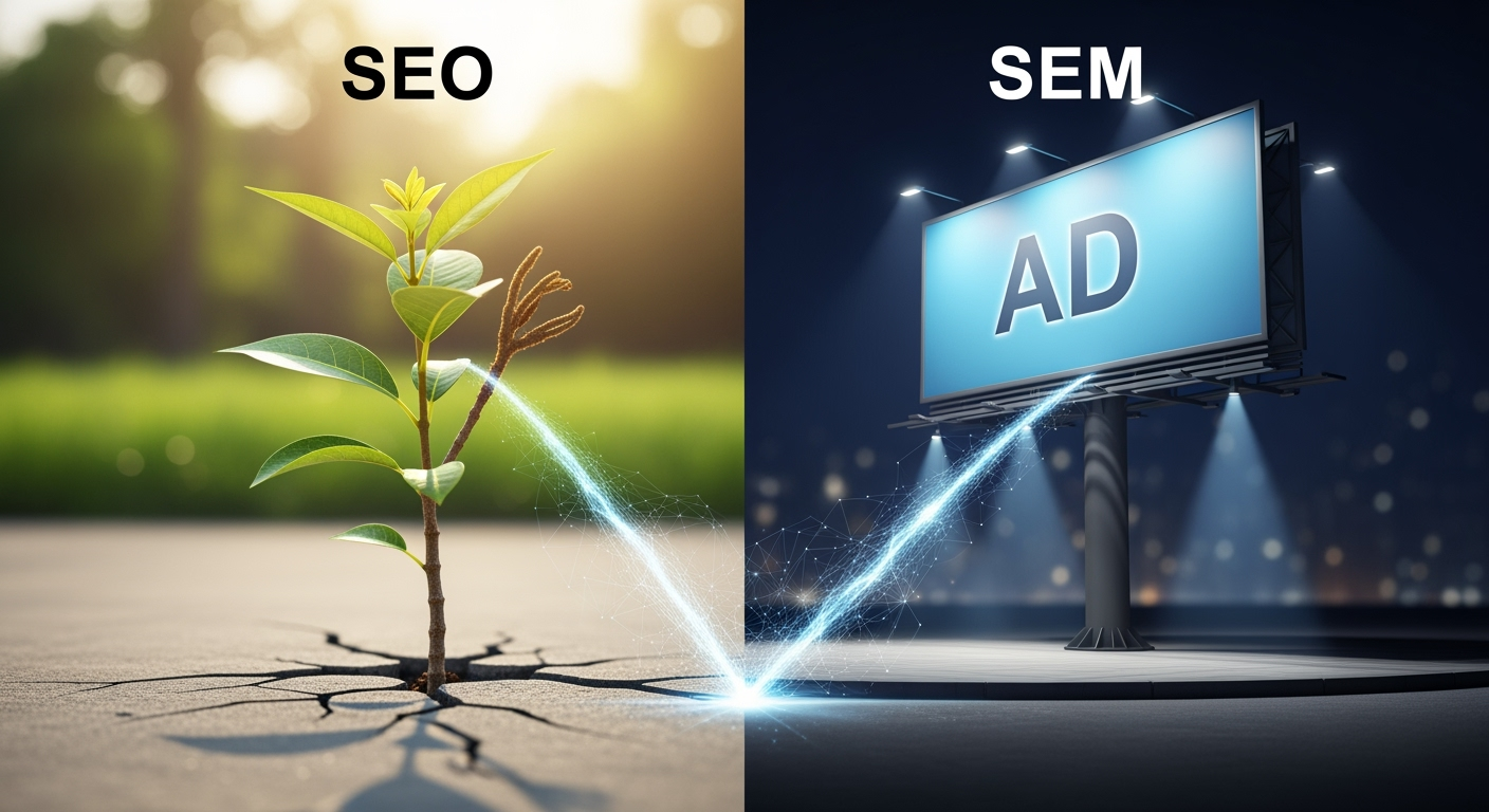 SEO et SEM : différences et complémentarités