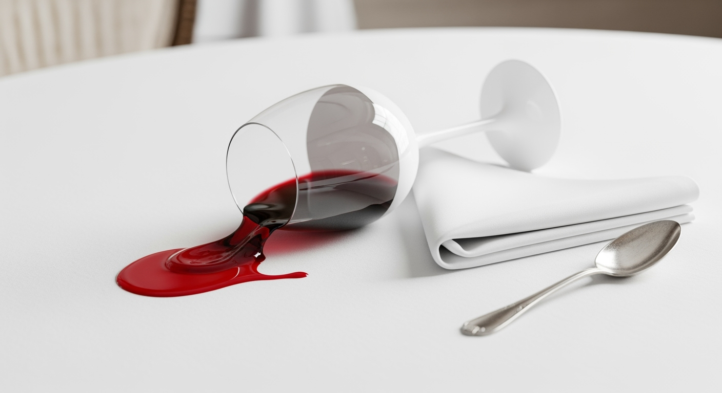 Comment enlever une tache de vin ?